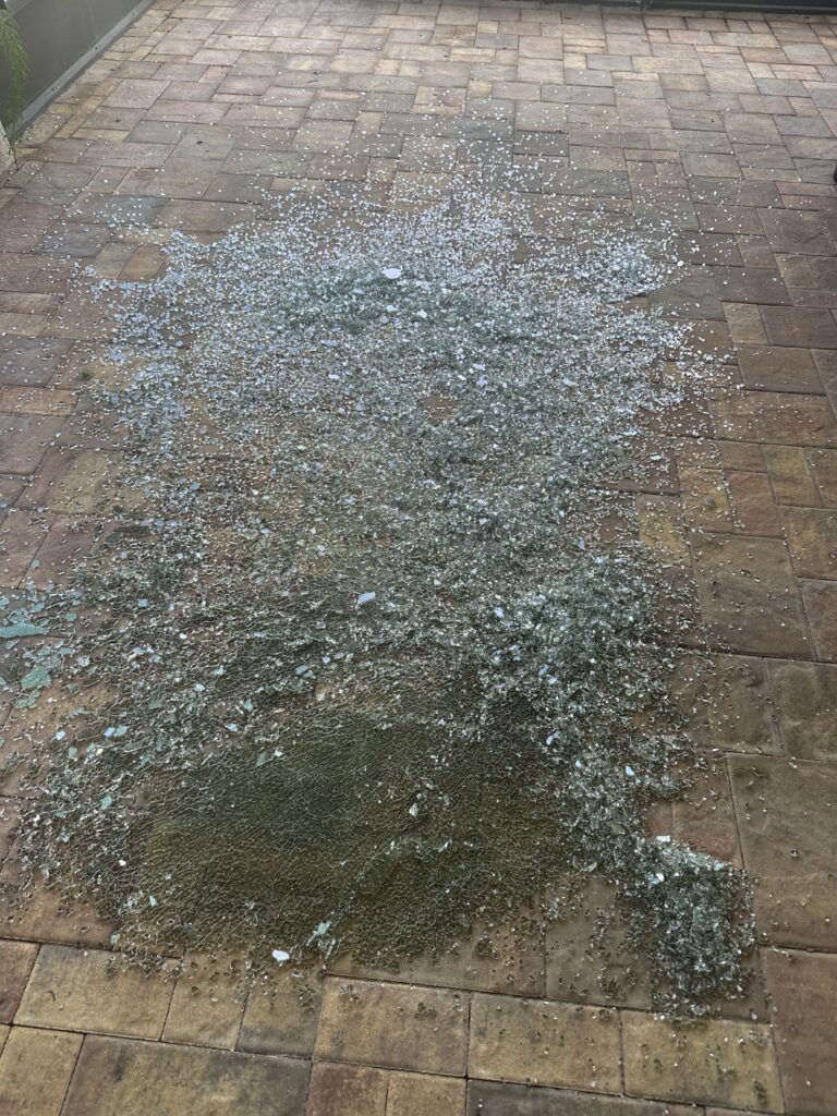 Sliding door glass replacement