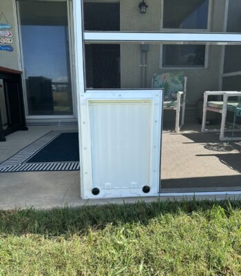 Lanai Doggie Door Installation